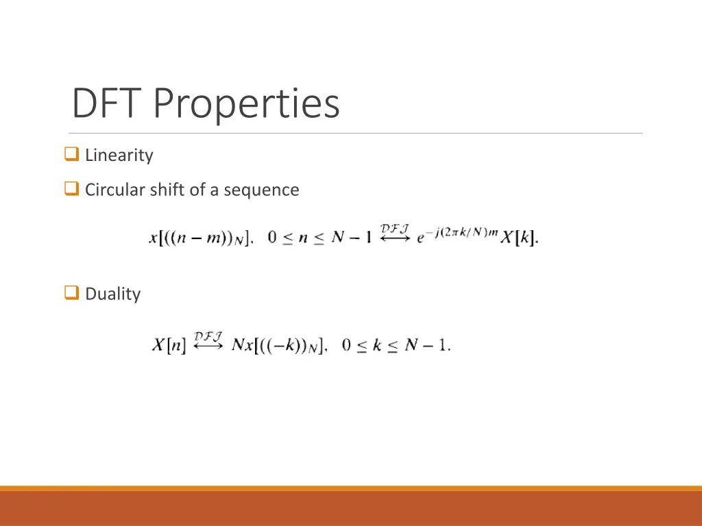 dft properties