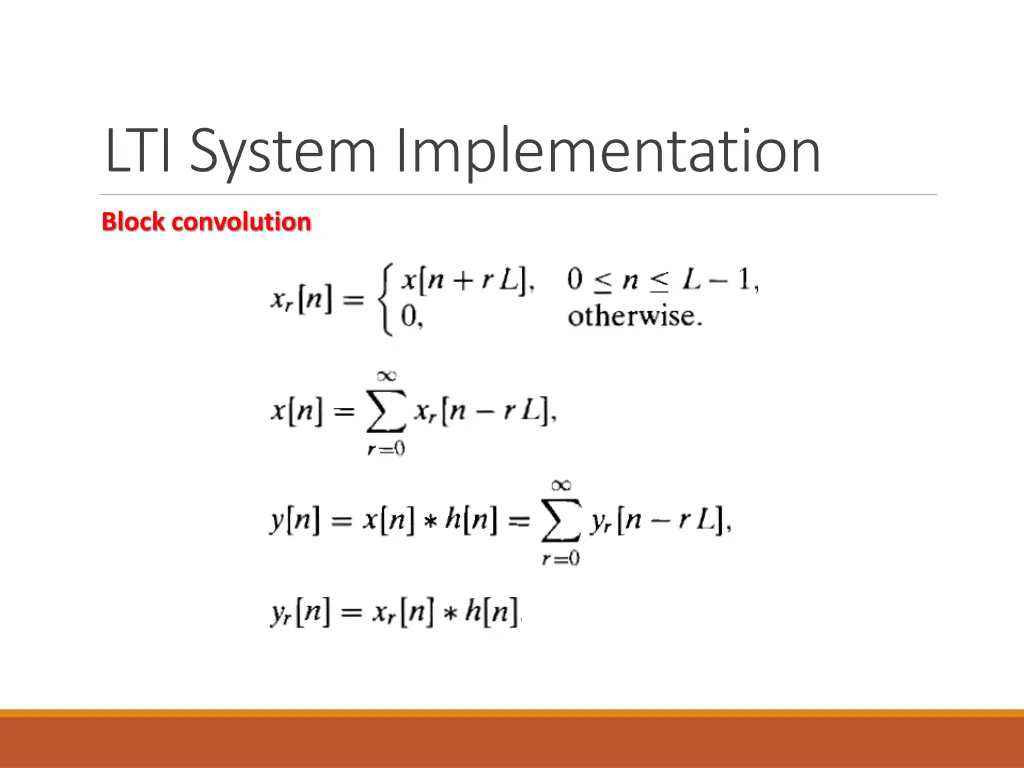 lti system implementation 1