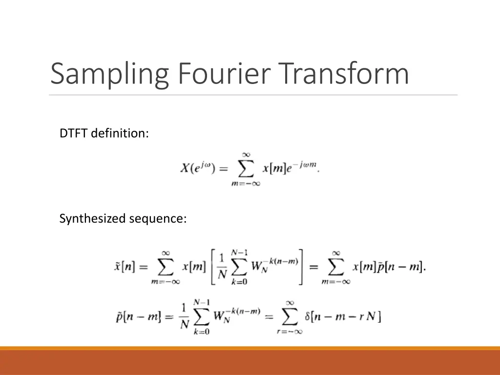 sampling fourier transform 1
