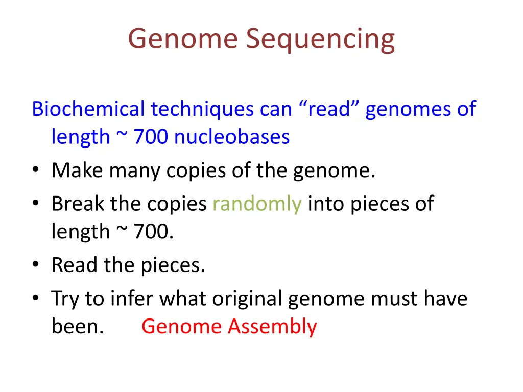 genome sequencing
