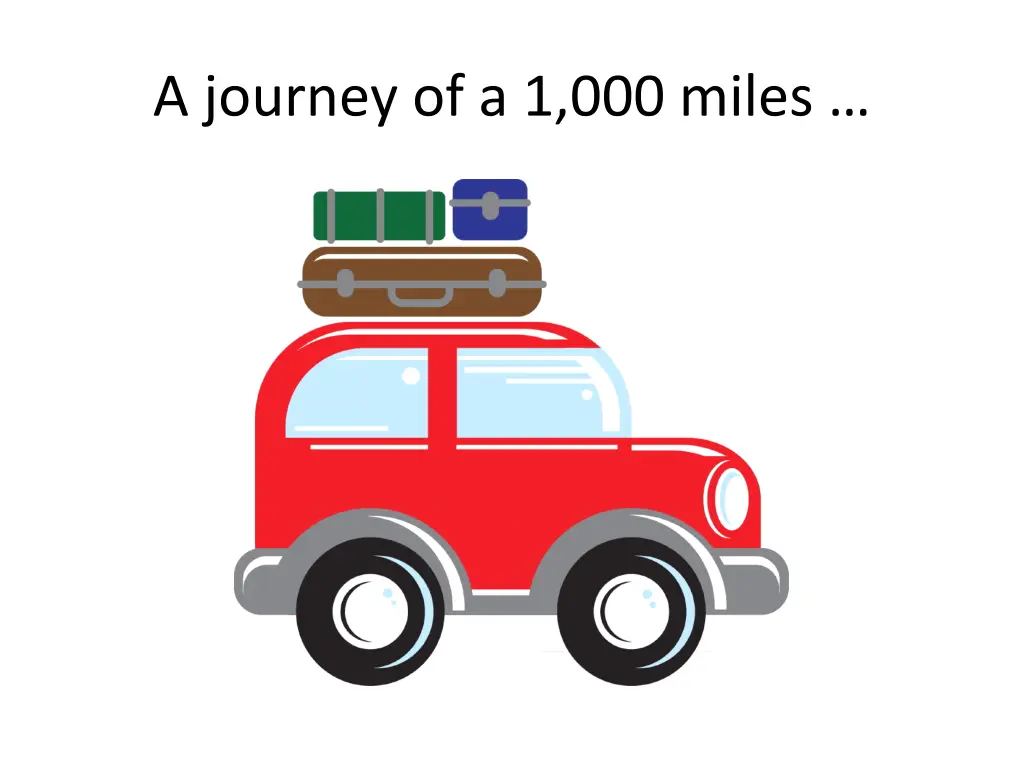 a journey of a 1 000 miles