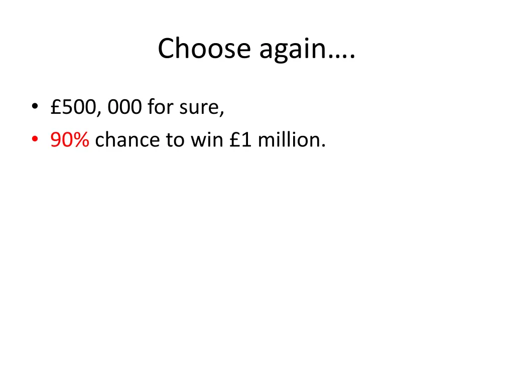 choose again