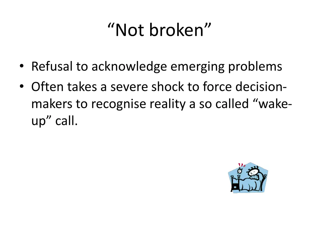 not broken