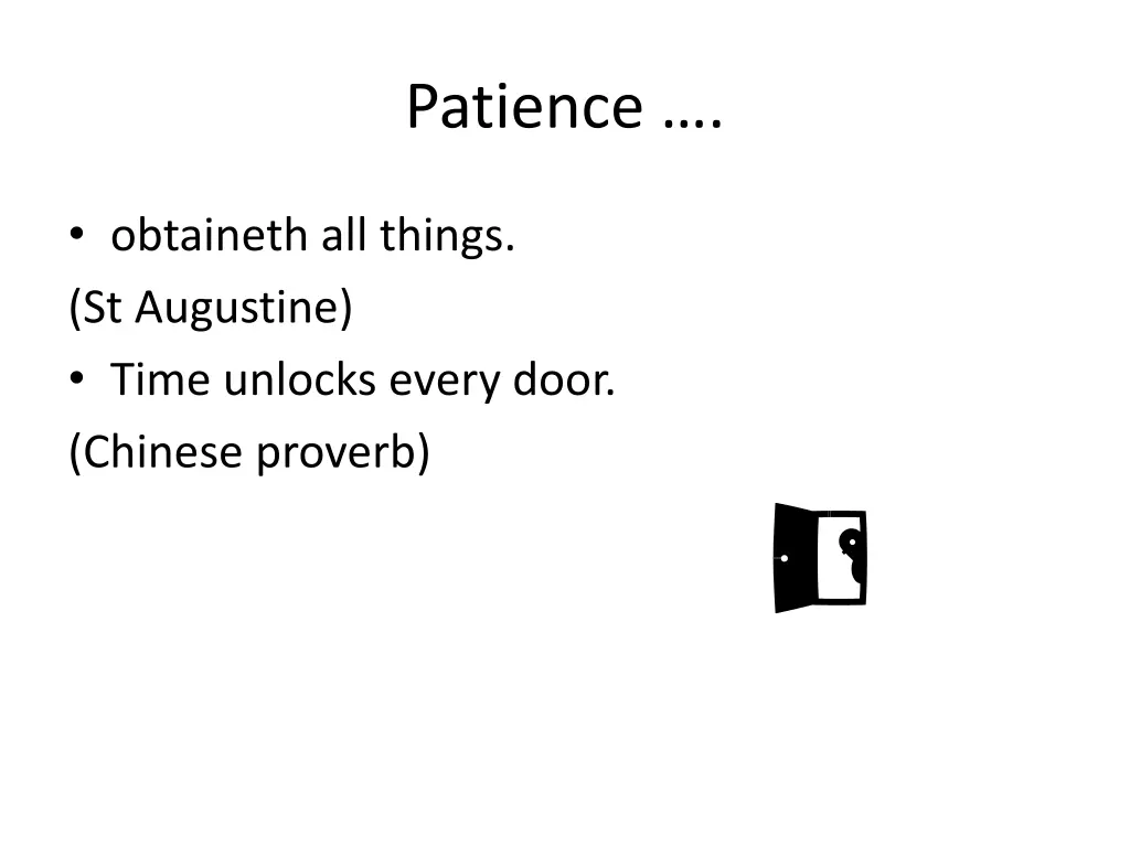 patience