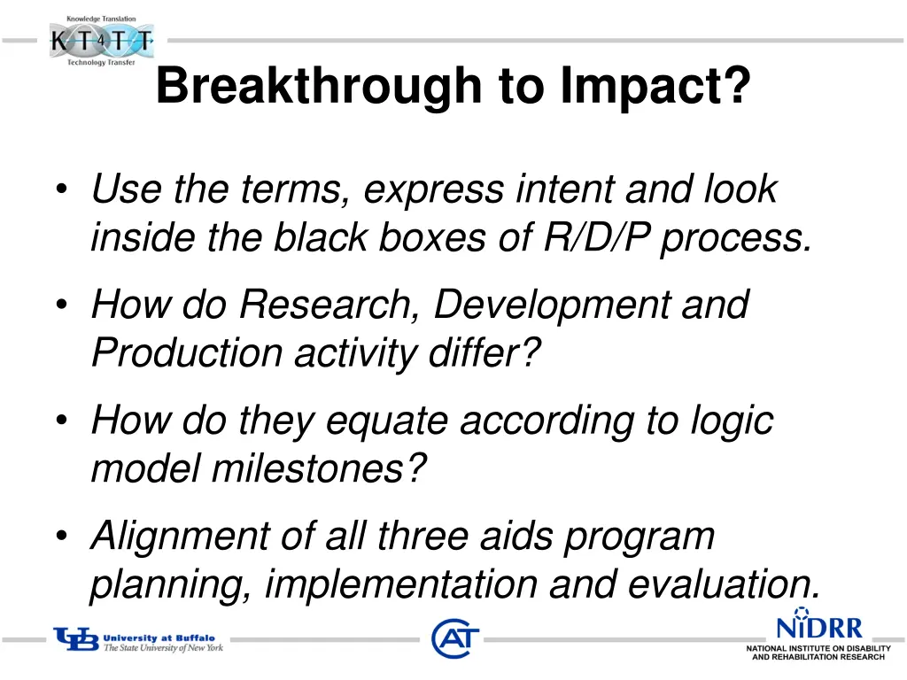 breakthrough to impact