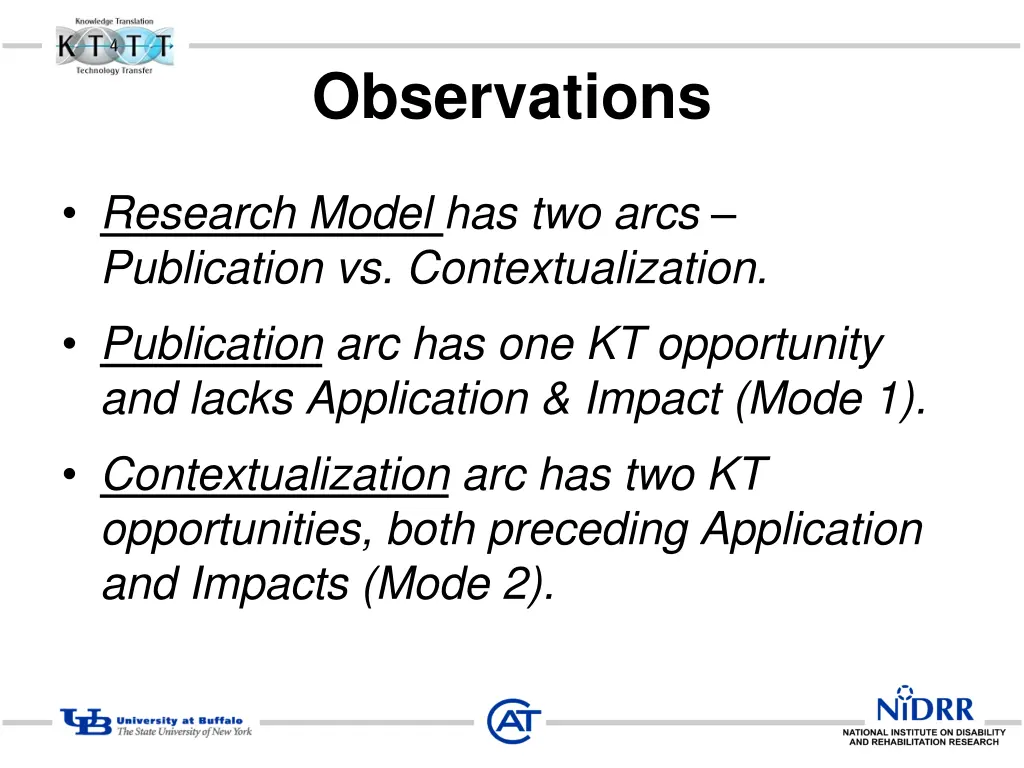 observations
