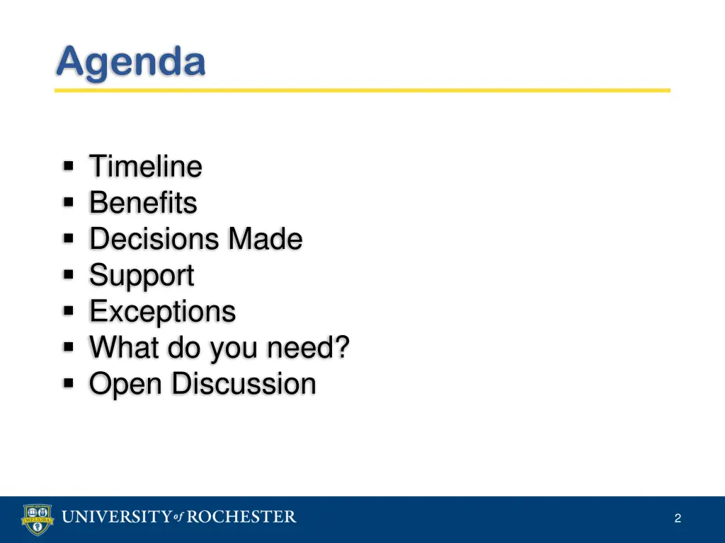 agenda
