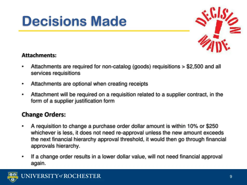 decisions made 1