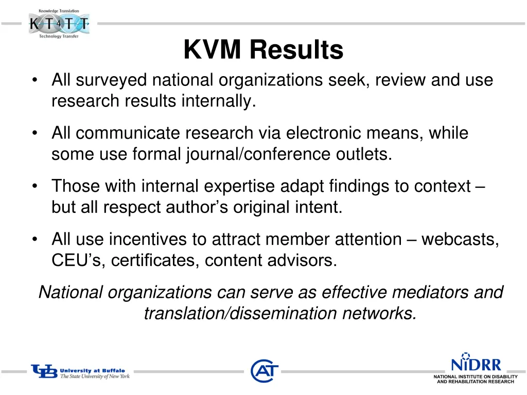 kvm results