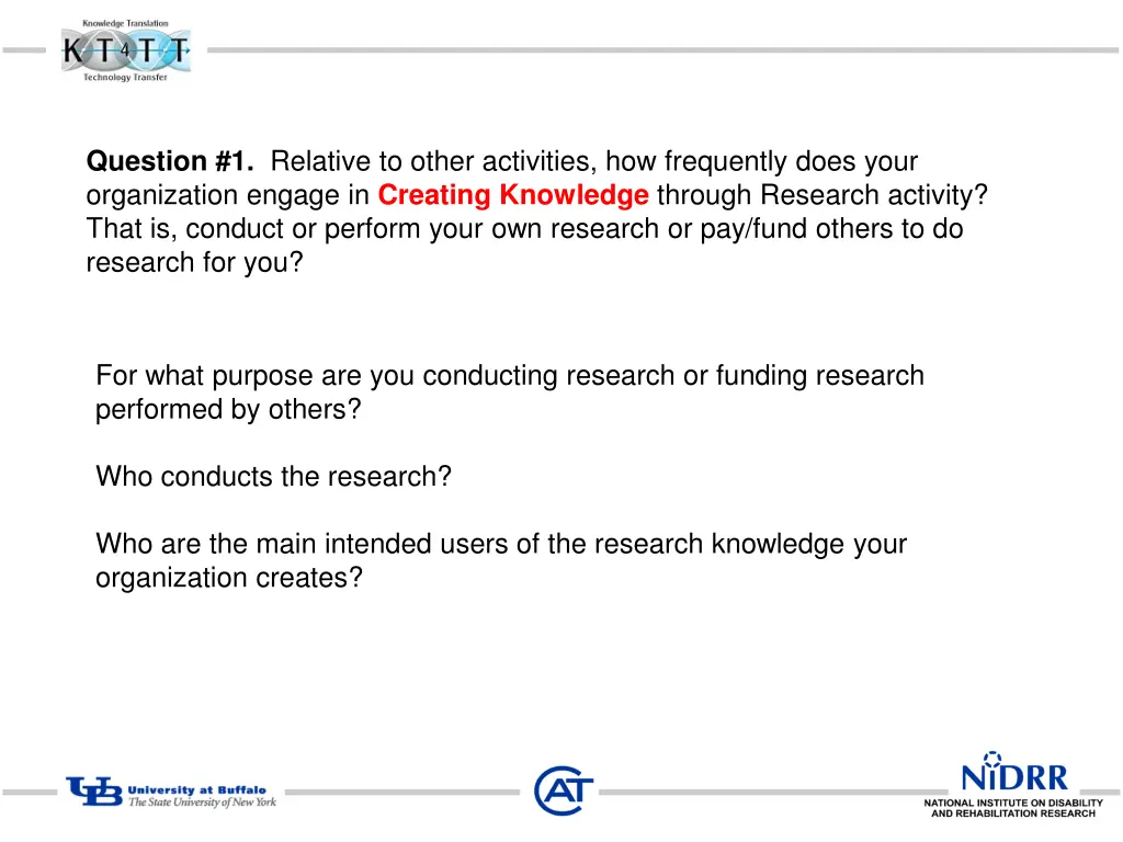question 1 relative to other activities