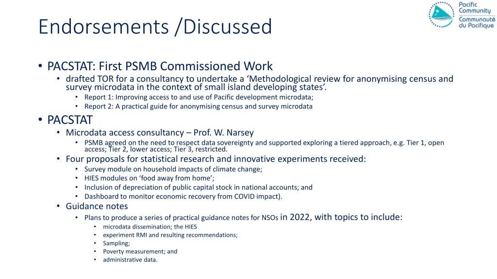 endorsements discussed 2