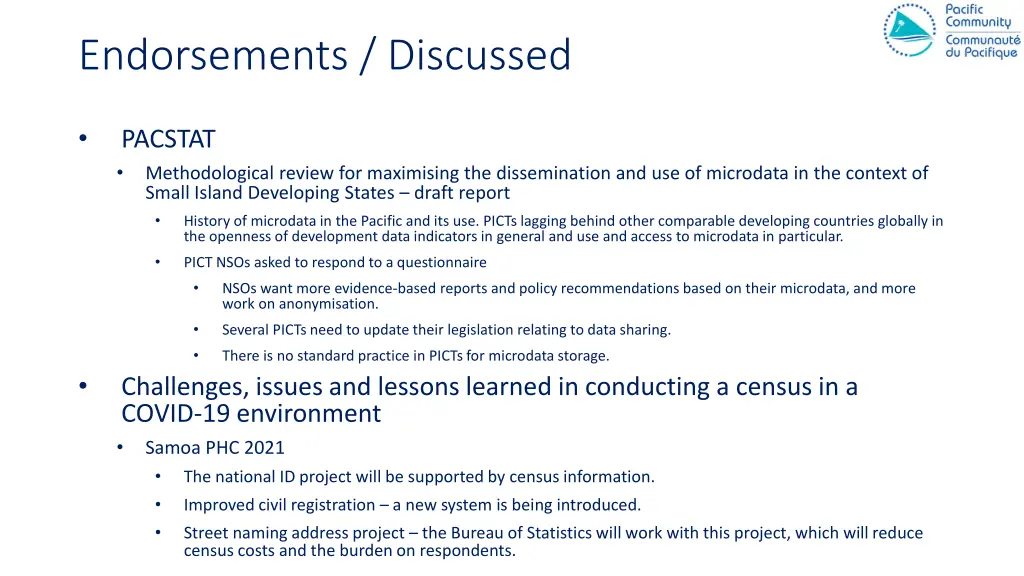 endorsements discussed 4