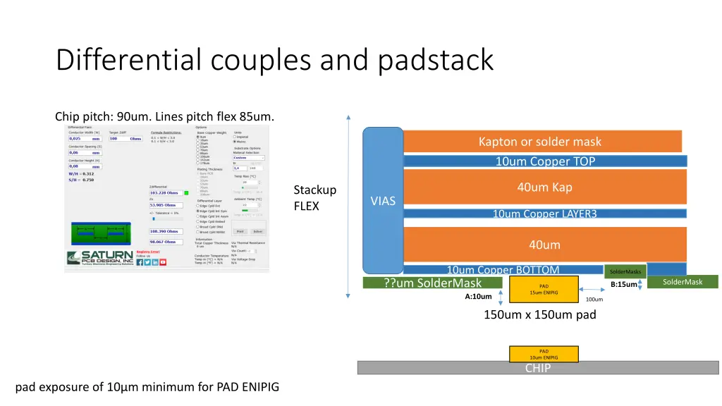 differential couples and padstack