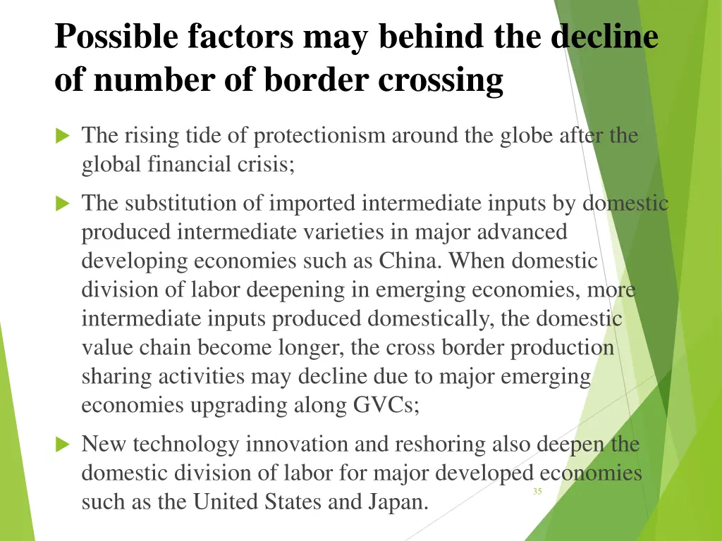 possible factors may behind the decline of number