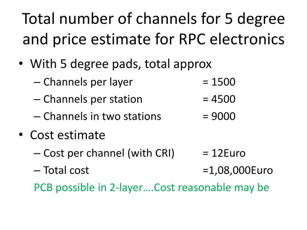 total number of channels for 5 degree and price