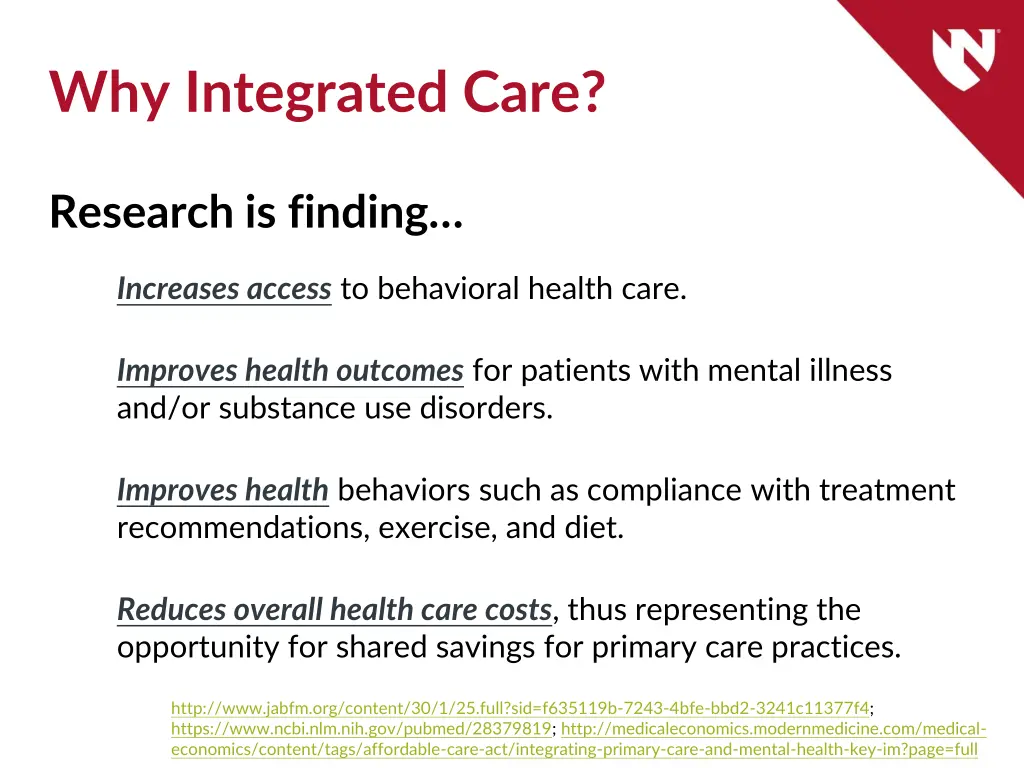 why integrated care 1