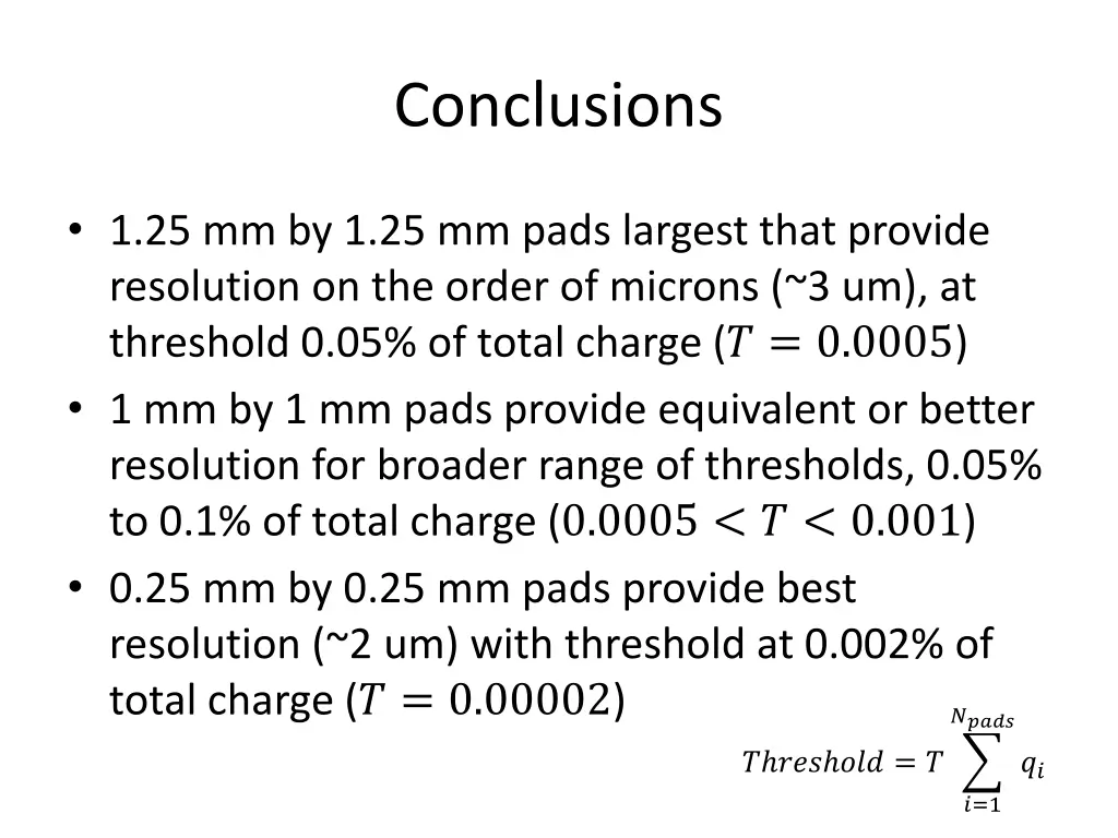 conclusions 1