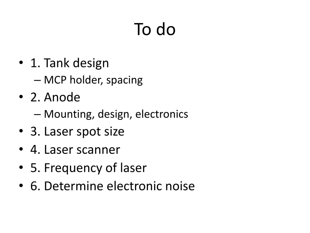 to do