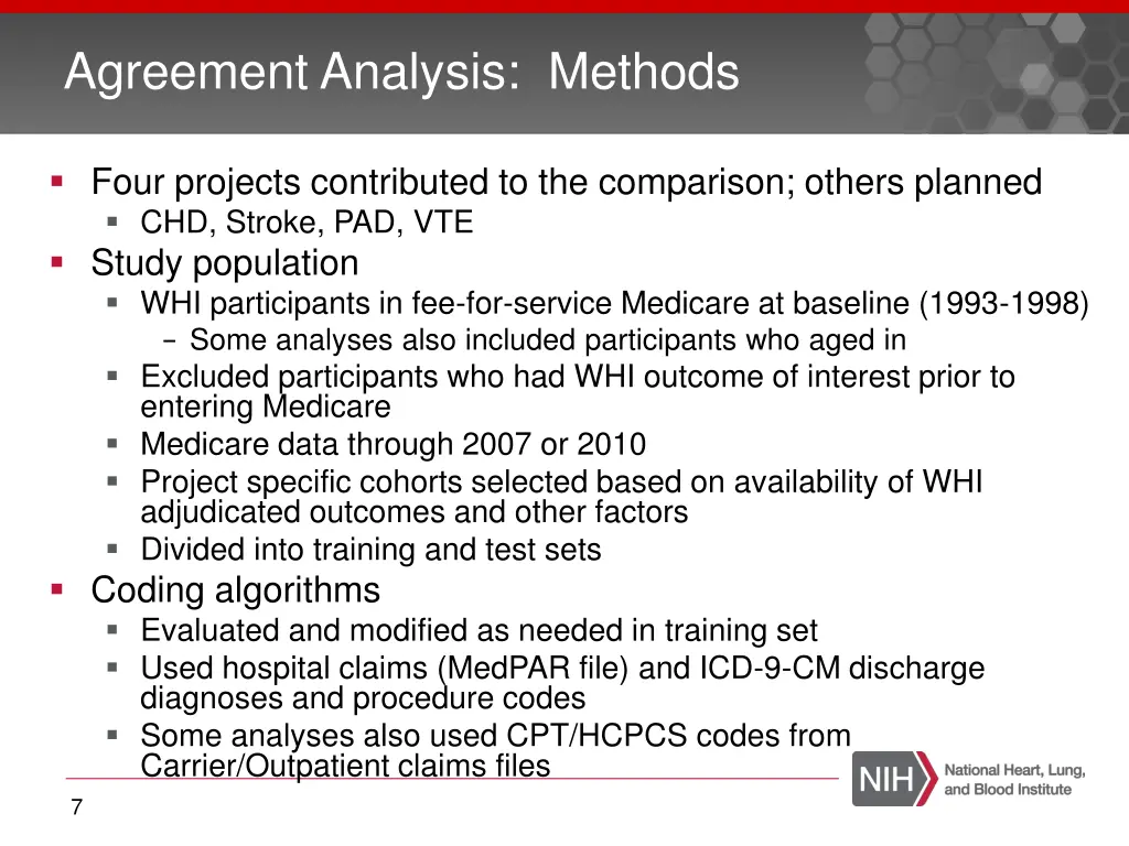 agreement analysis methods