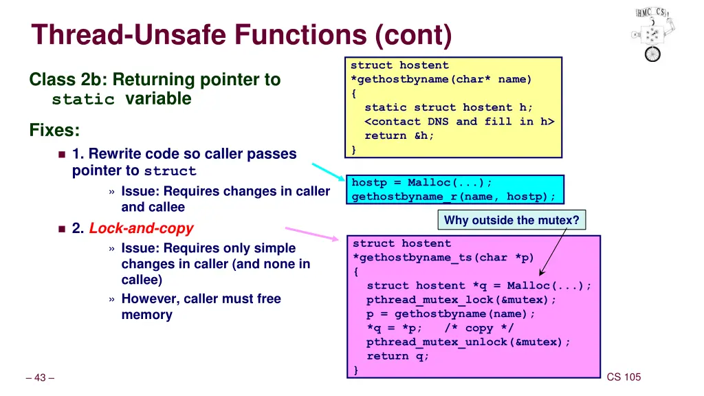 thread unsafe functions cont 1
