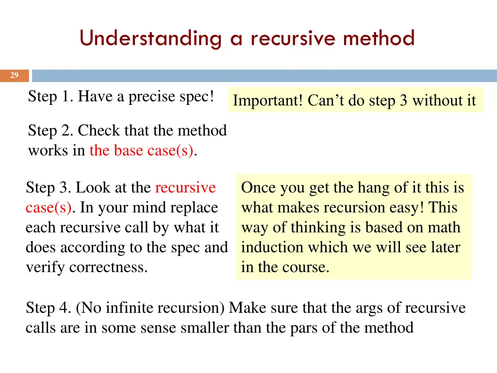 understanding a recursive method 3