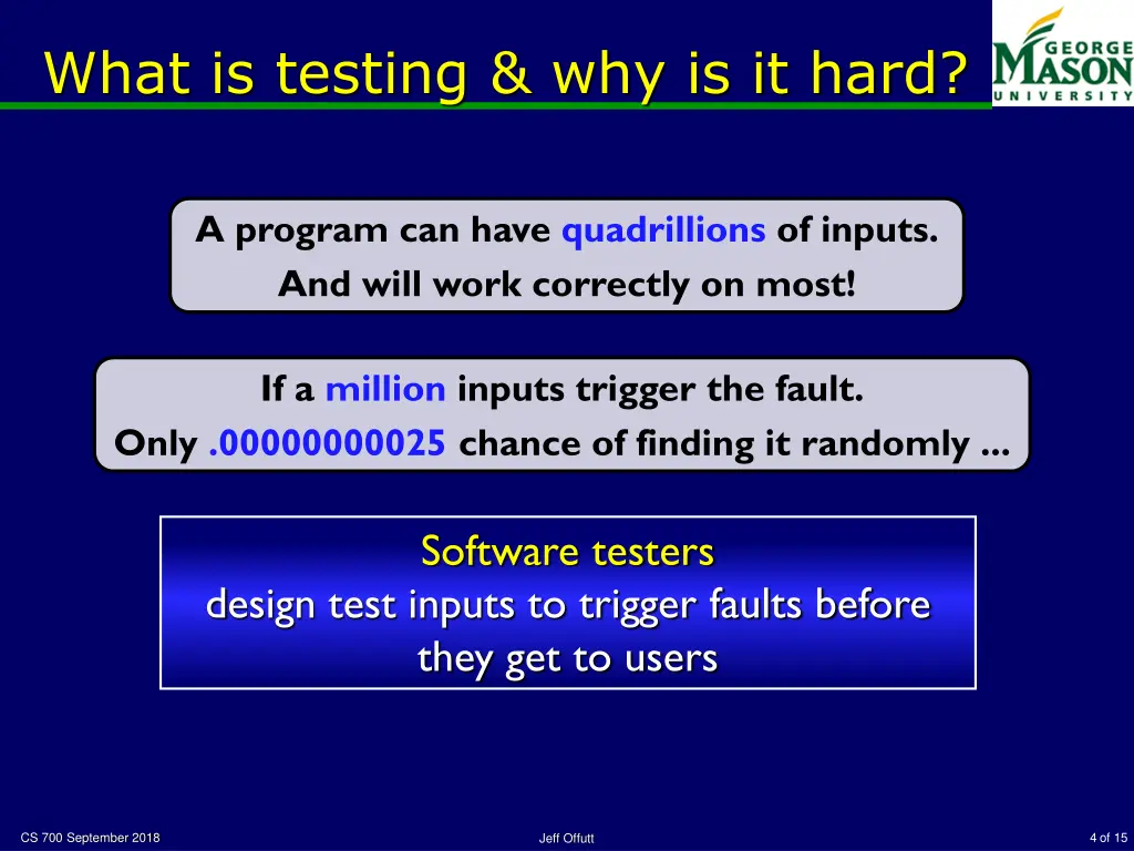 what is testing why is it hard