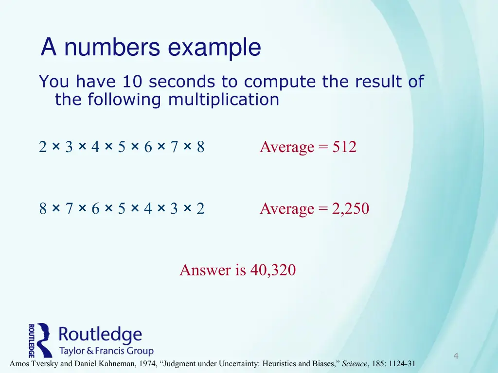 a numbers example