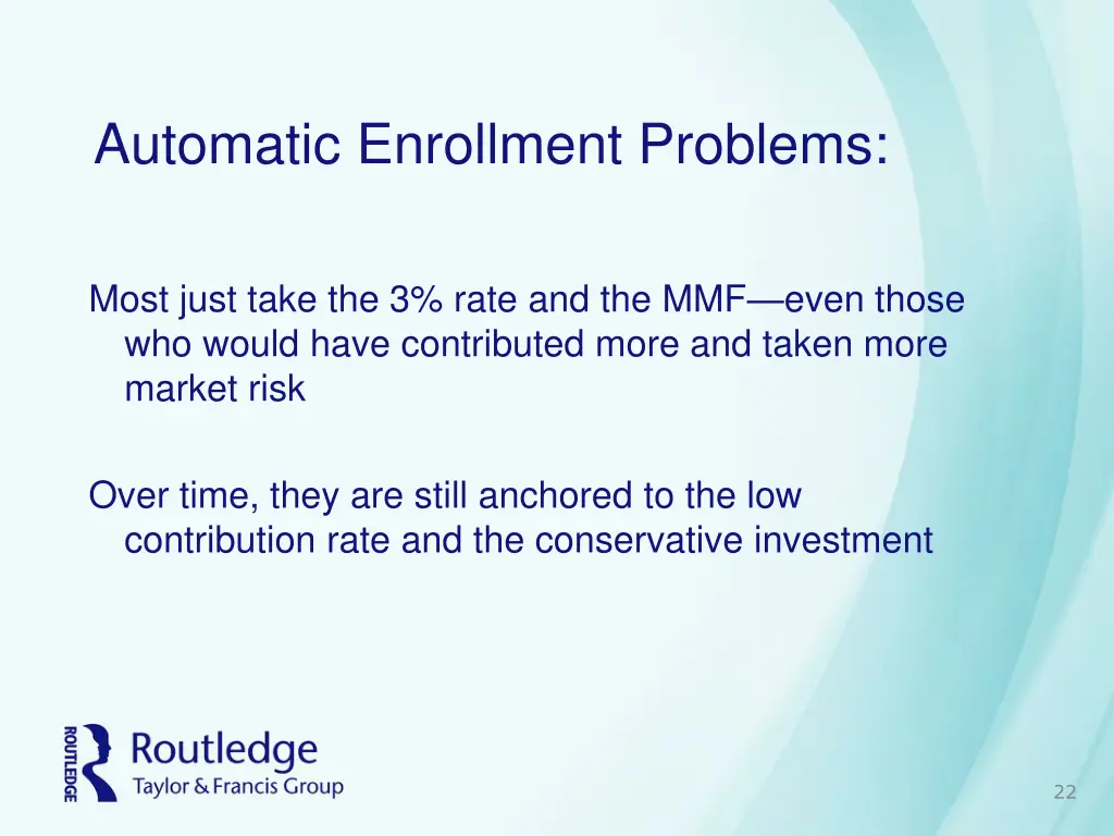 automatic enrollment problems