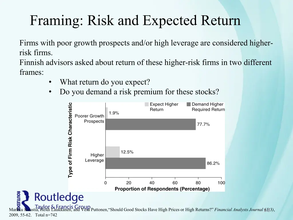framing risk and expected return