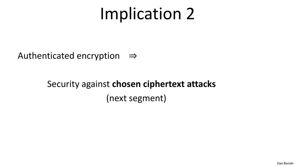implication 2