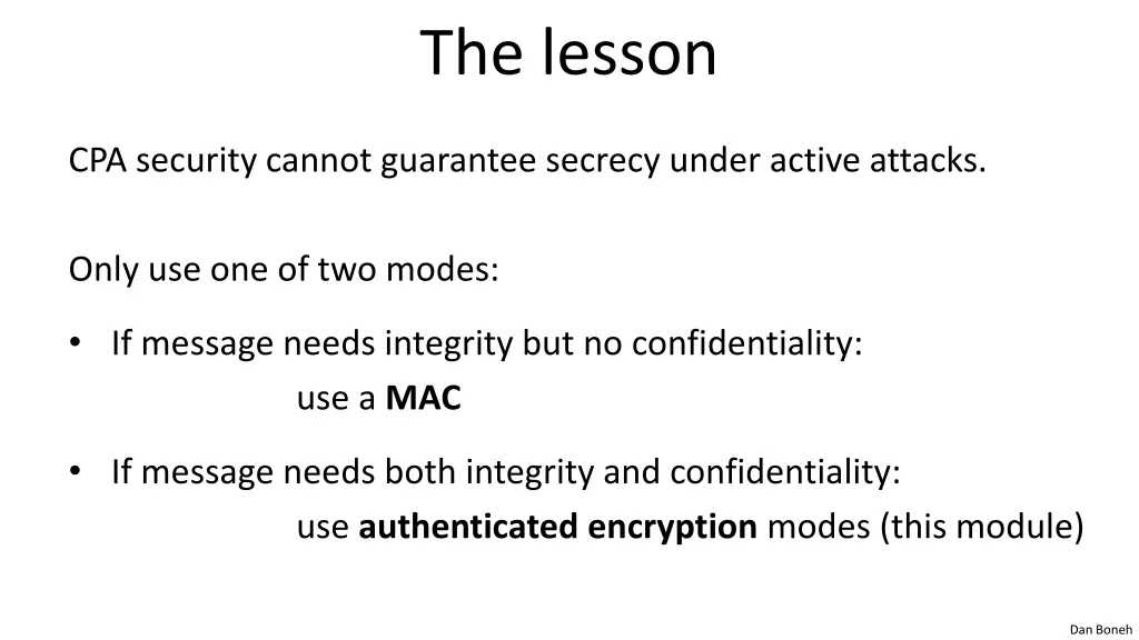 the lesson