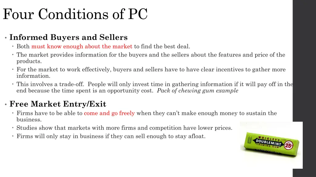 four conditions of pc 1