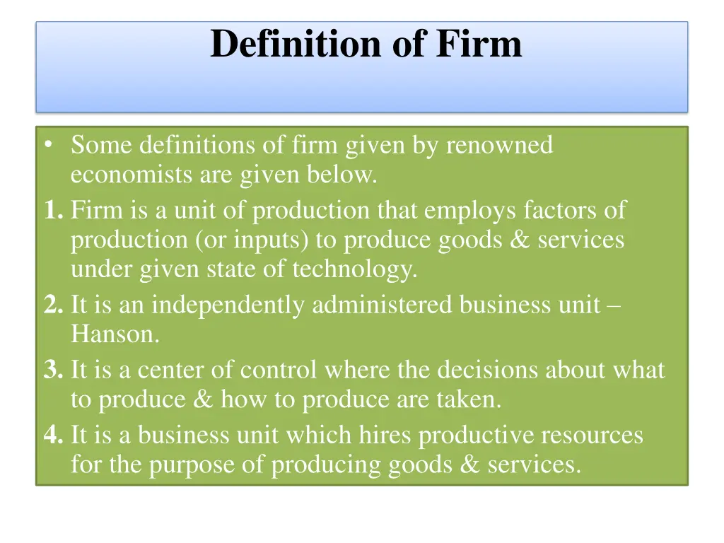 definition of firm