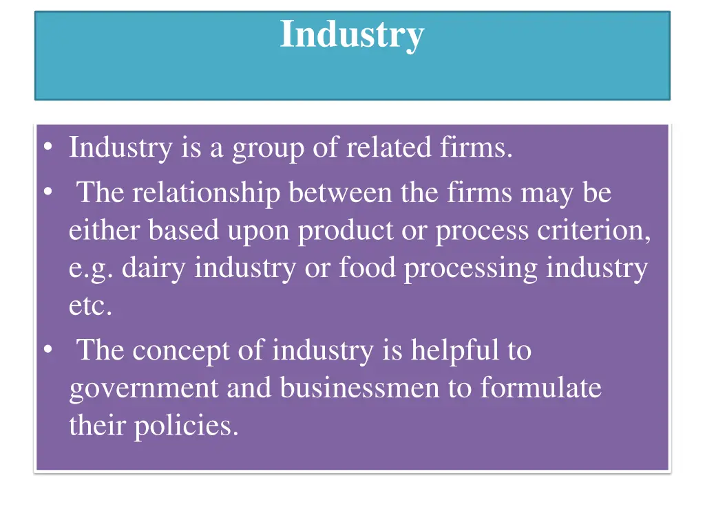industry