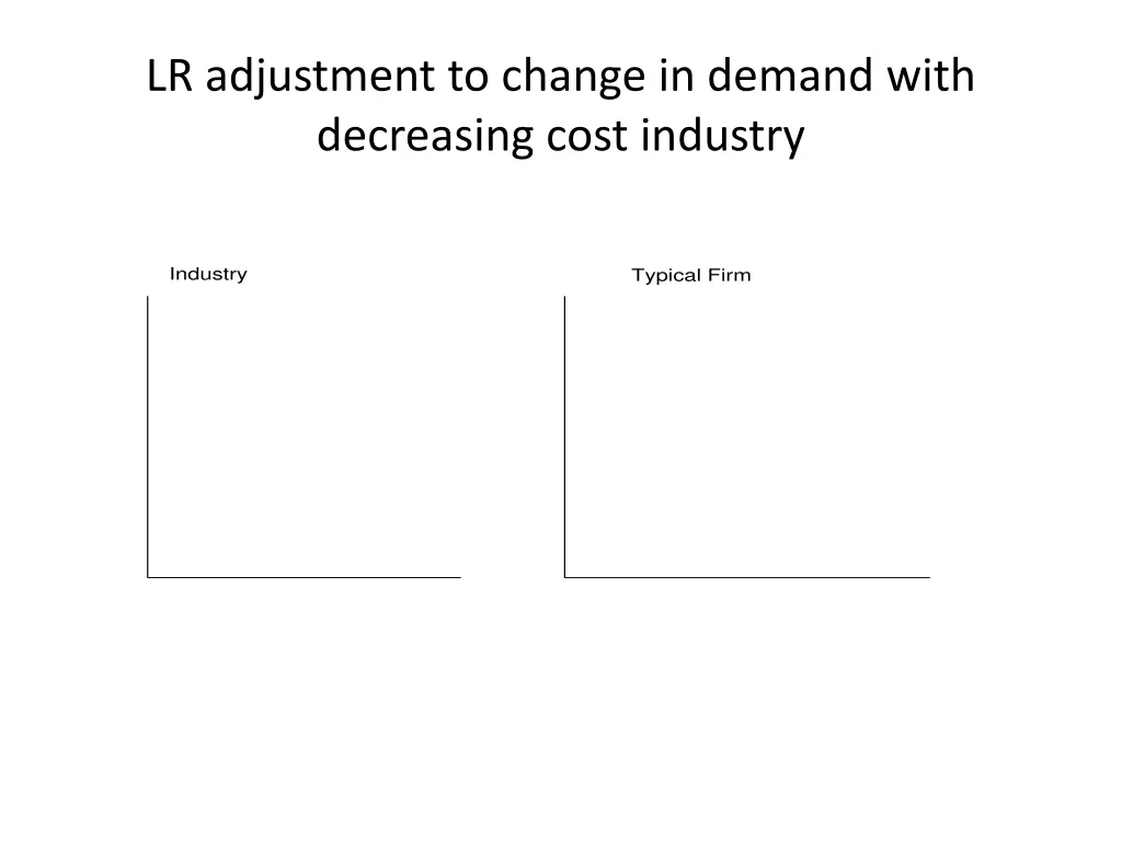 lr adjustment to change in demand with decreasing