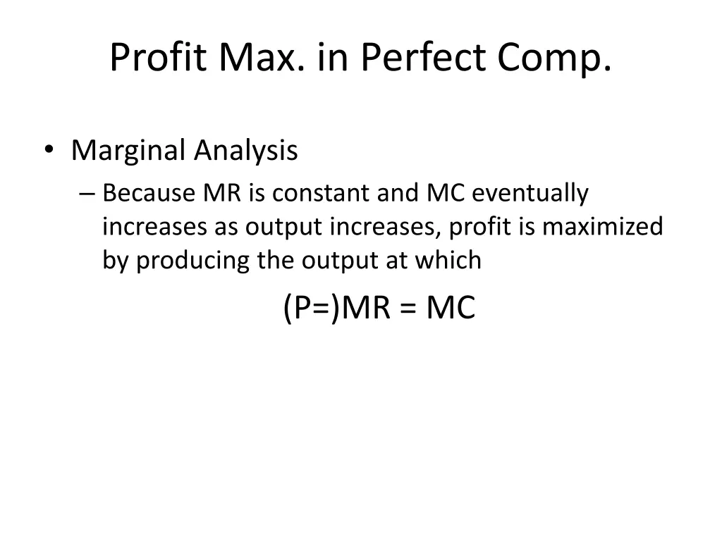 profit max in perfect comp 3