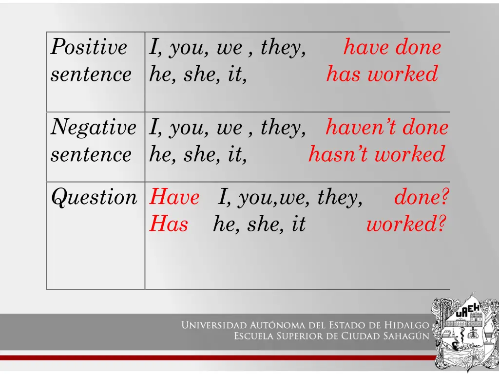 positive sentence