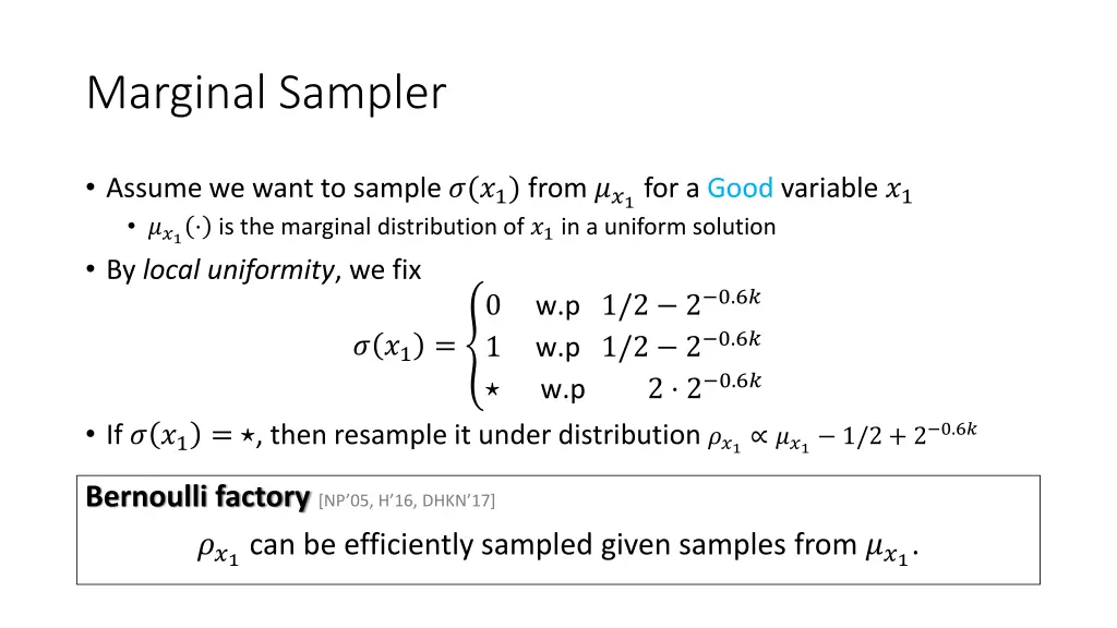 marginal sampler