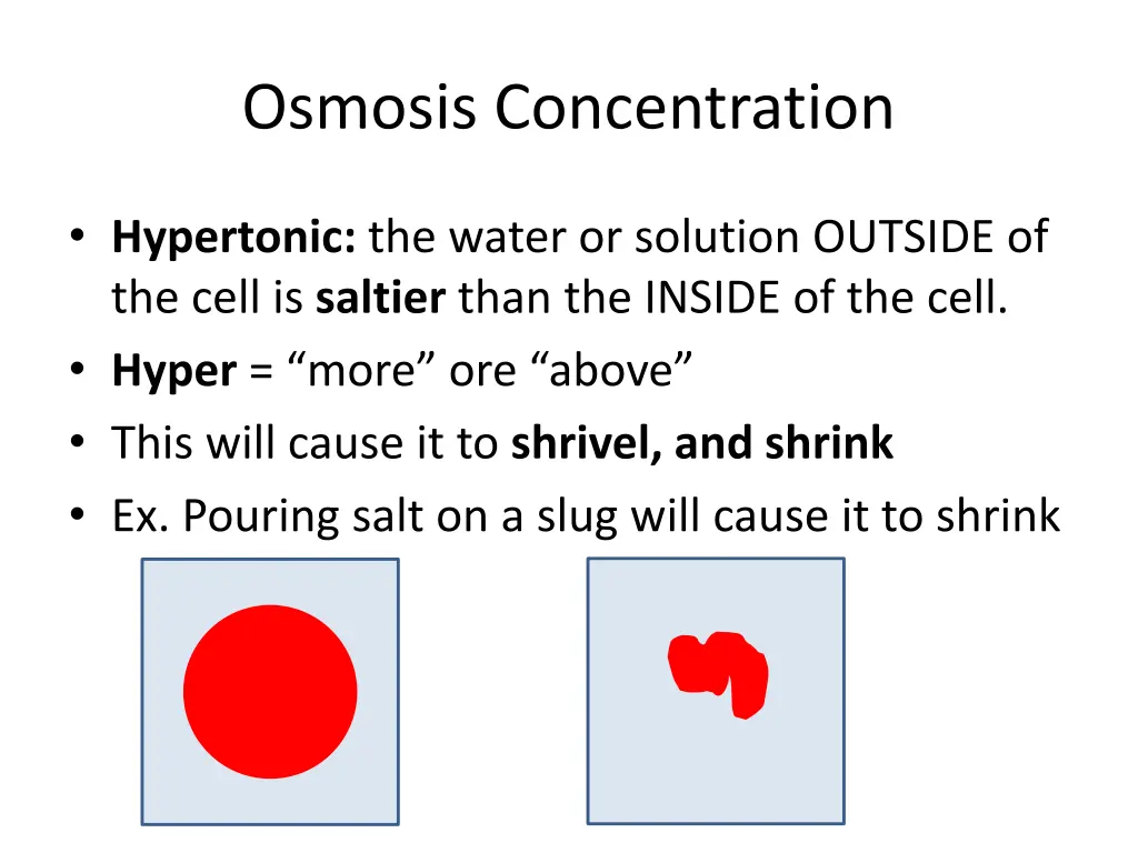 osmosis concentration