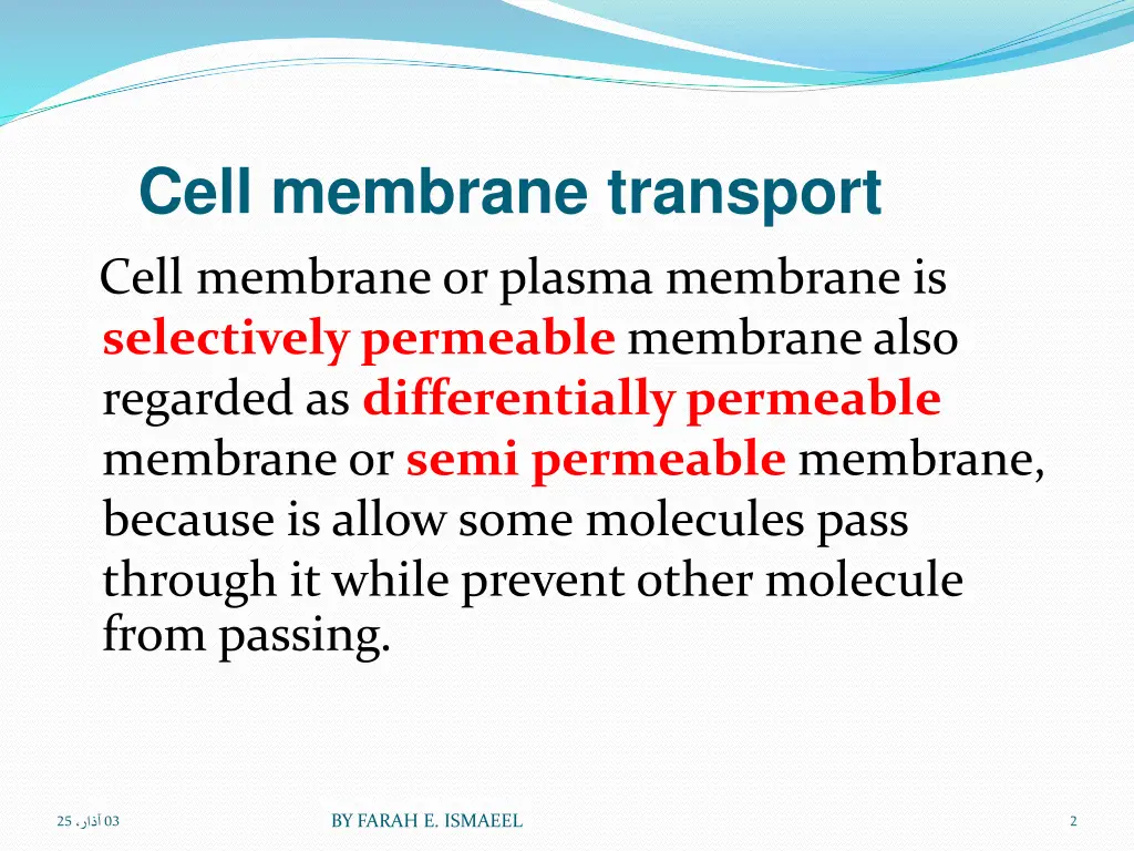 cell membrane transport