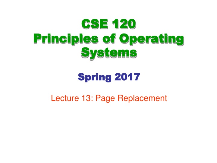 cse cse 120 of operating operating systems systems