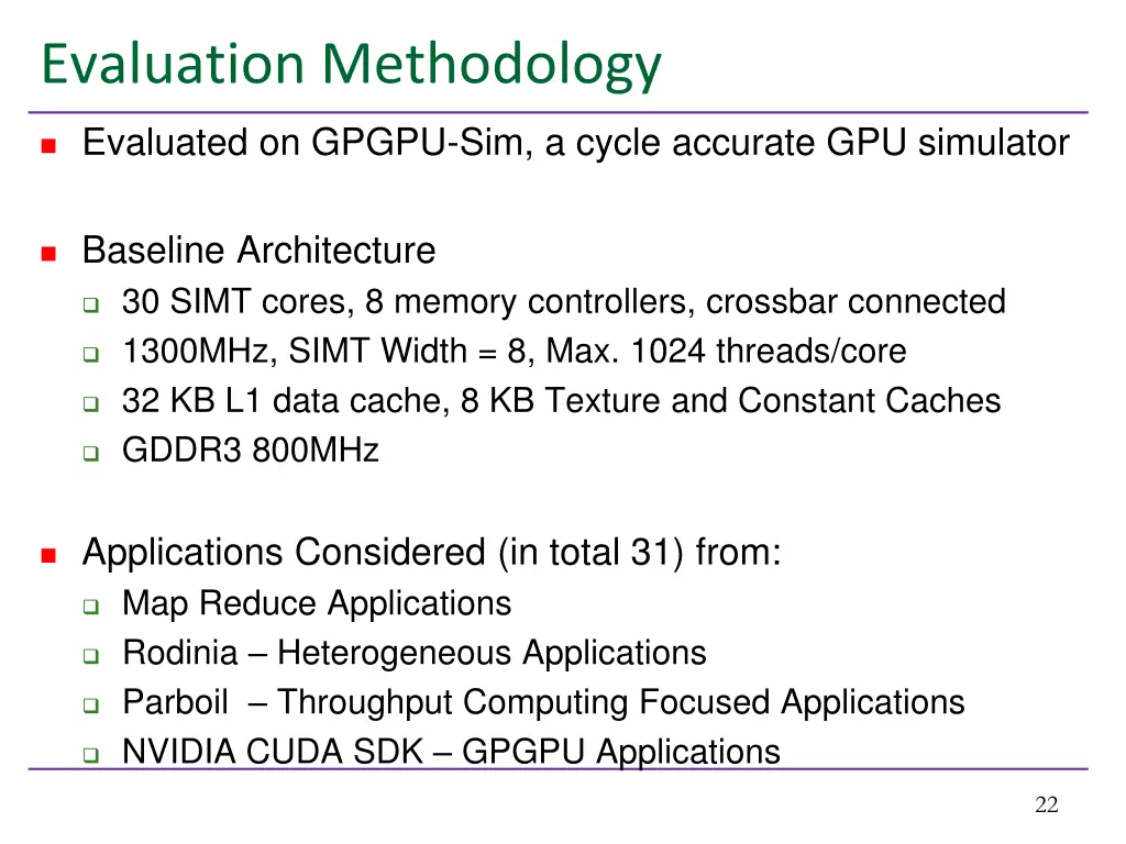 evaluation methodology