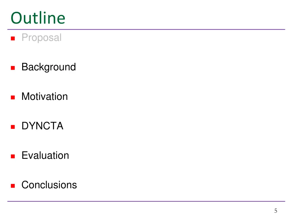 outline proposal
