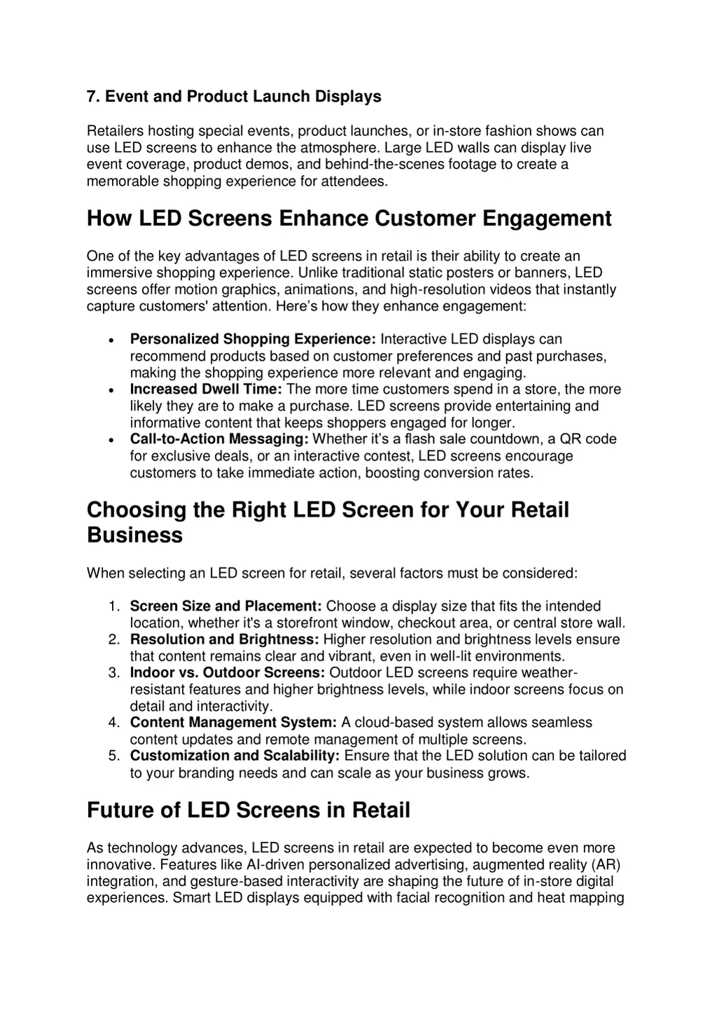 7 event and product launch displays