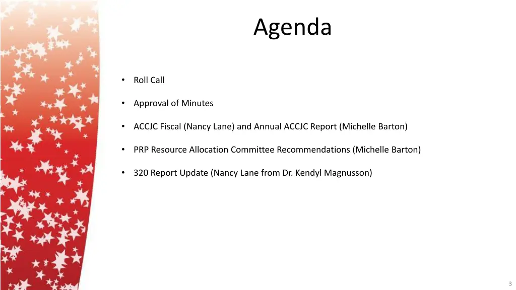 agenda