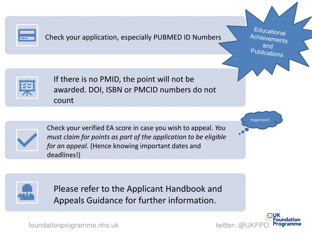 check your application especially pubmed