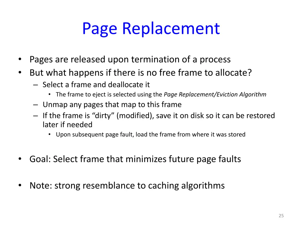 page replacement