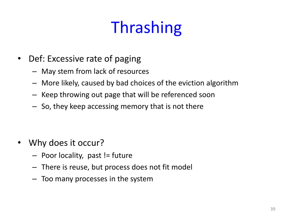 thrashing