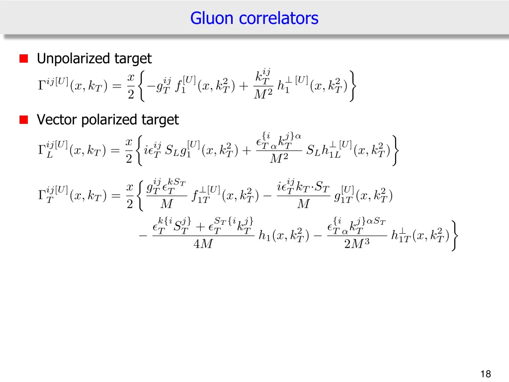 gluon correlators