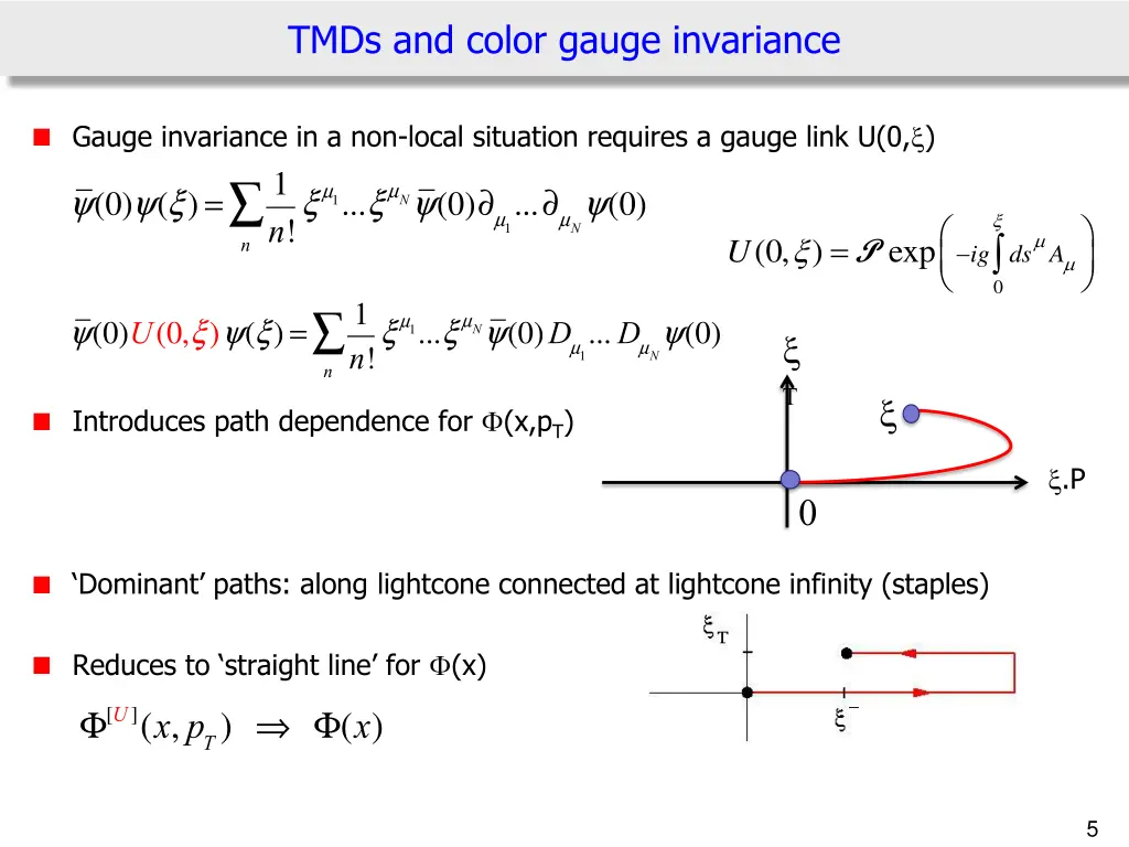 tmds and color gauge invariance